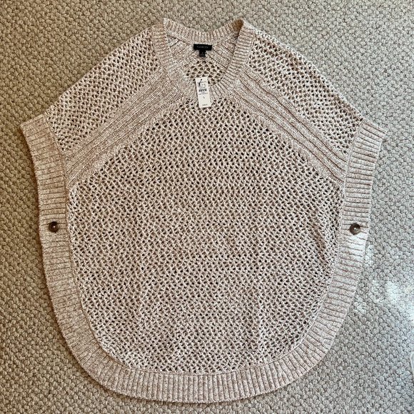 TALBOTS -  Open Stitch Poncho - NEW with Tags - Picture 8 of 11